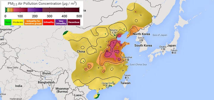 In China, air pollution kills 4,000 people everyday